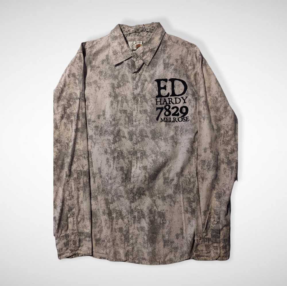 *SOLD* Ed Hardy Men's Button Down Shirt